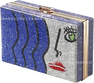 Women Box Bag Clutch Bag With Diamonds Design Evening Bag Mini Purse For Ladies Wedding Party Handbags Clutches