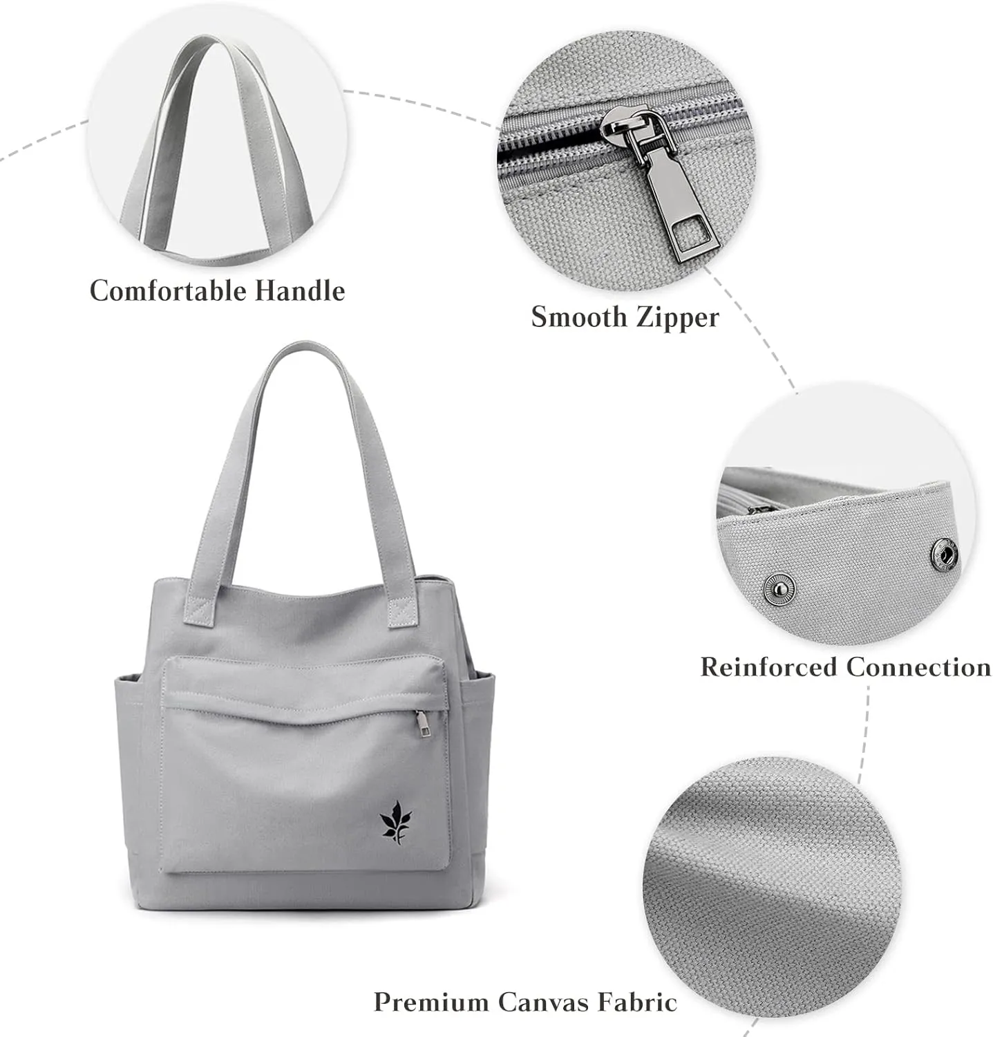 Women Handbag Canvas Shoulder Bag Casual Tote Purse