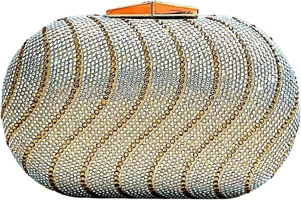 Women Handheld Bag Full Diamond Dinner Bag Lady Evening Party Bag Small Wedding Bag Clutch Purse