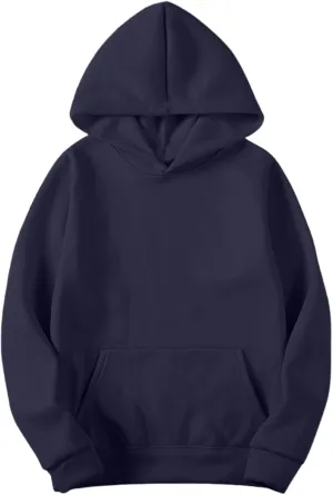 Women Men Basic Hoodies Unisex Oversized Fleece Sweatshirt Casual Long Sleeve Pullover Plain Sweater Fall Outfits