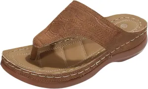 Women Shoes Wedge Thick Soled Sandals Fashionable One Foot Thongs Bohemian Sandals Water Slides Women