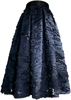 Women Simple Dark Reddish Mesh Lace Embroidery High Waist Pleated Midi Skirt Birthday Party