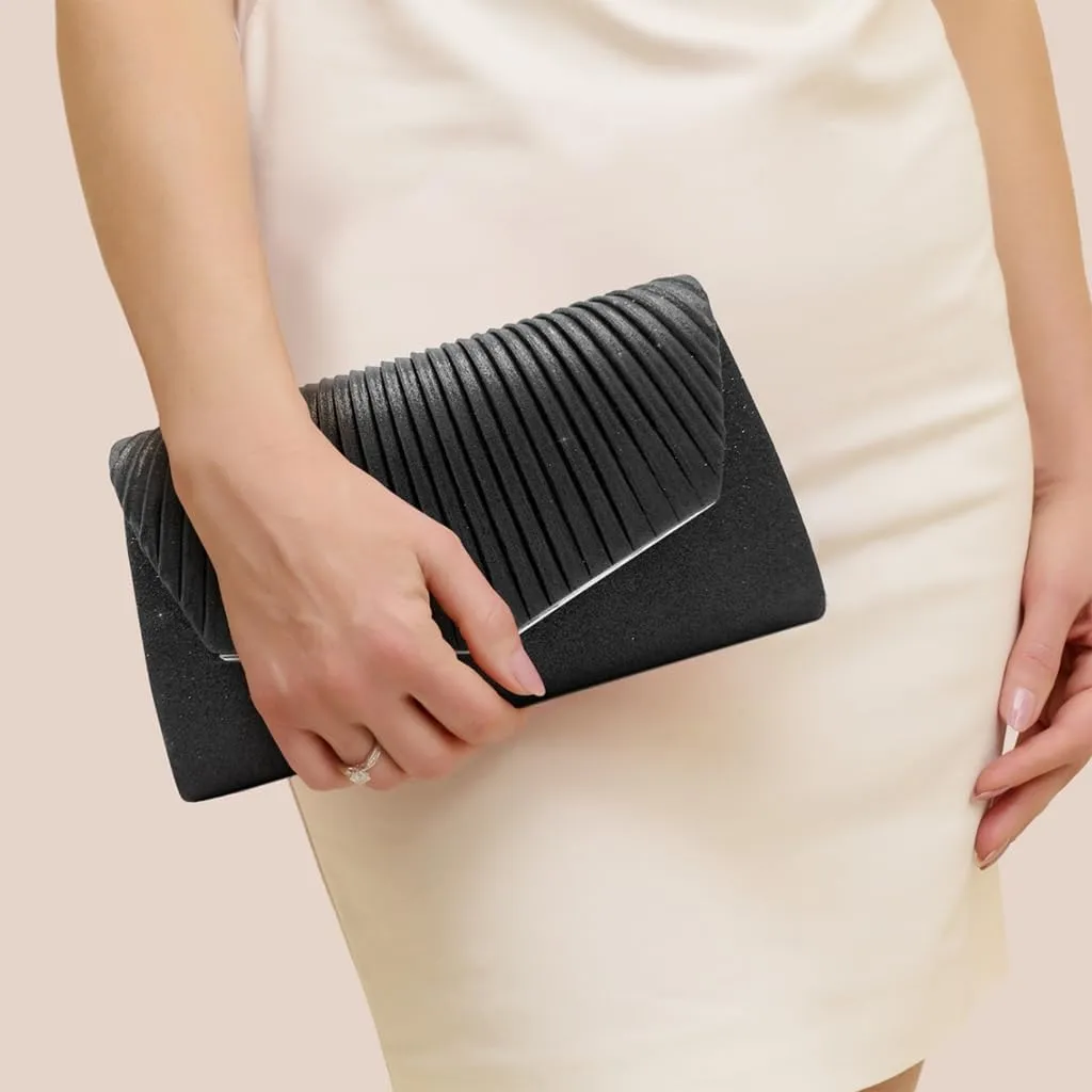 Women Sparkling Banquet Flip Top Handbags Clutch Purse Evening Bag Formal Party Clutch Bags