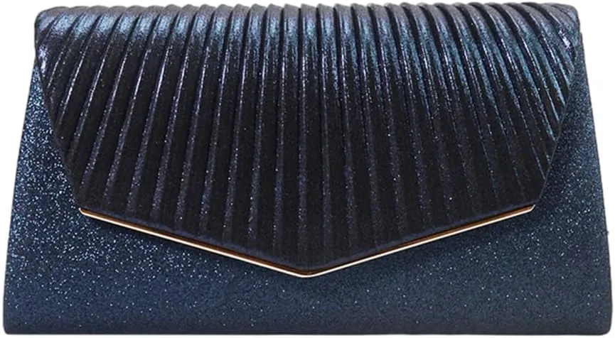 Women Sparkling Banquet Flip Top Handbags Clutch Purse Evening Bag Formal Party Clutch Bags