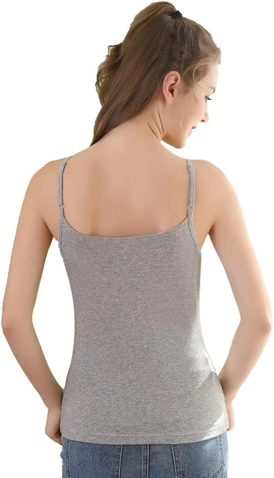 Women's Camisole Soft Tank Top with Adjustable Spaghetti Strap