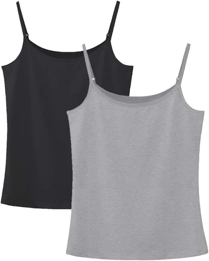 Women's Camisole Soft Tank Top with Adjustable Spaghetti Strap