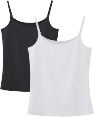 Women's Camisole Soft Tank Top with Adjustable Spaghetti Strap