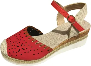 Women's Closed Toe Elastic Ankle Strap Espadrilles Wedge Sandals Orthopedic Comfortable Summer Dress Hollow Out Arch Wedge Platform Sandal Slip on Casual Beach Outdoor Wedding Espadrilles Footwear
