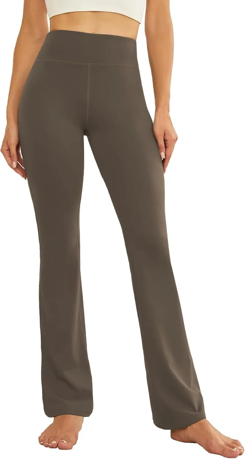 Women's Flare Yoga Pants High Waisted Flared Leggings Bootcut Workout Bell Bottoms Leggings Tummy Control