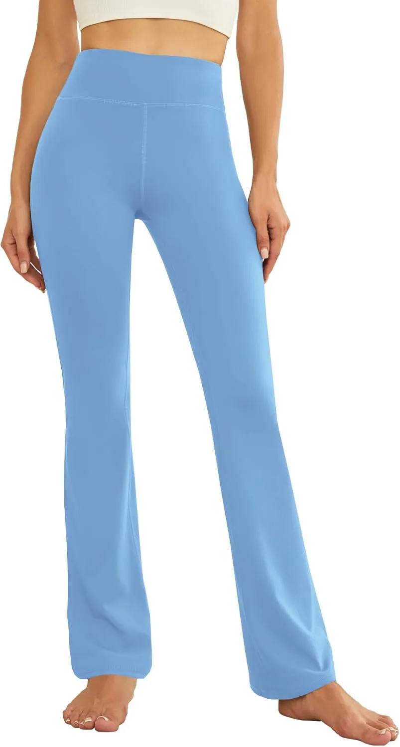 Women's Flare Yoga Pants High Waisted Flared Leggings Bootcut Workout Bell Bottoms Leggings Tummy Control