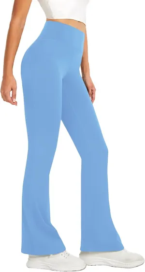 Women's Flare Yoga Pants High Waisted Flared Leggings Bootcut Workout Bell Bottoms Leggings Tummy Control