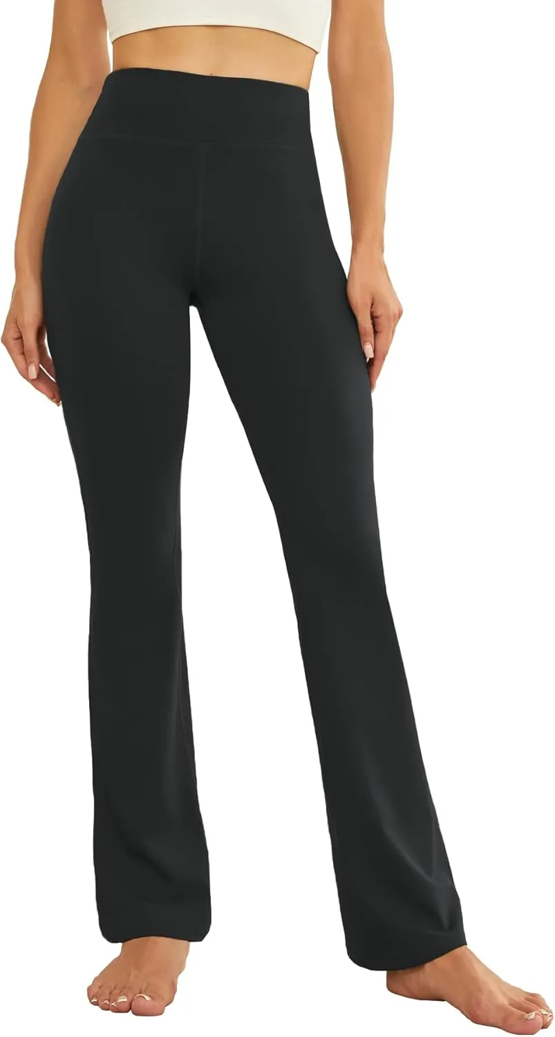 Women's Flare Yoga Pants High Waisted Flared Leggings Bootcut Workout Bell Bottoms Leggings Tummy Control