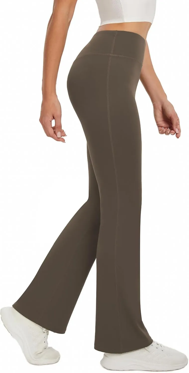Women's Flare Yoga Pants High Waisted Flared Leggings Bootcut Workout Bell Bottoms Leggings Tummy Control