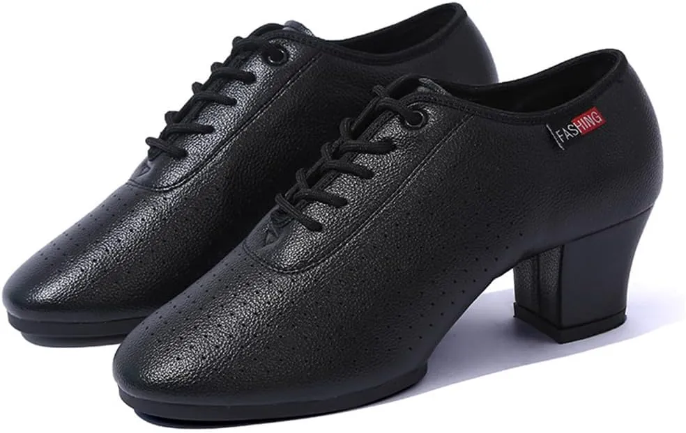 Women's Jazz Shoes, Lace-Up Dancing Sneakers for Ladies Modern Ballroom Dance Shoes Platform Walking Dance Shoes