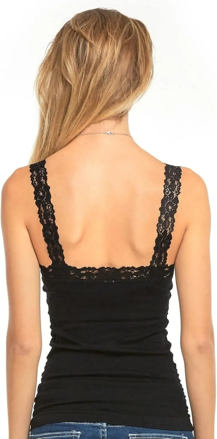 Womens Lace Trim Camisoles