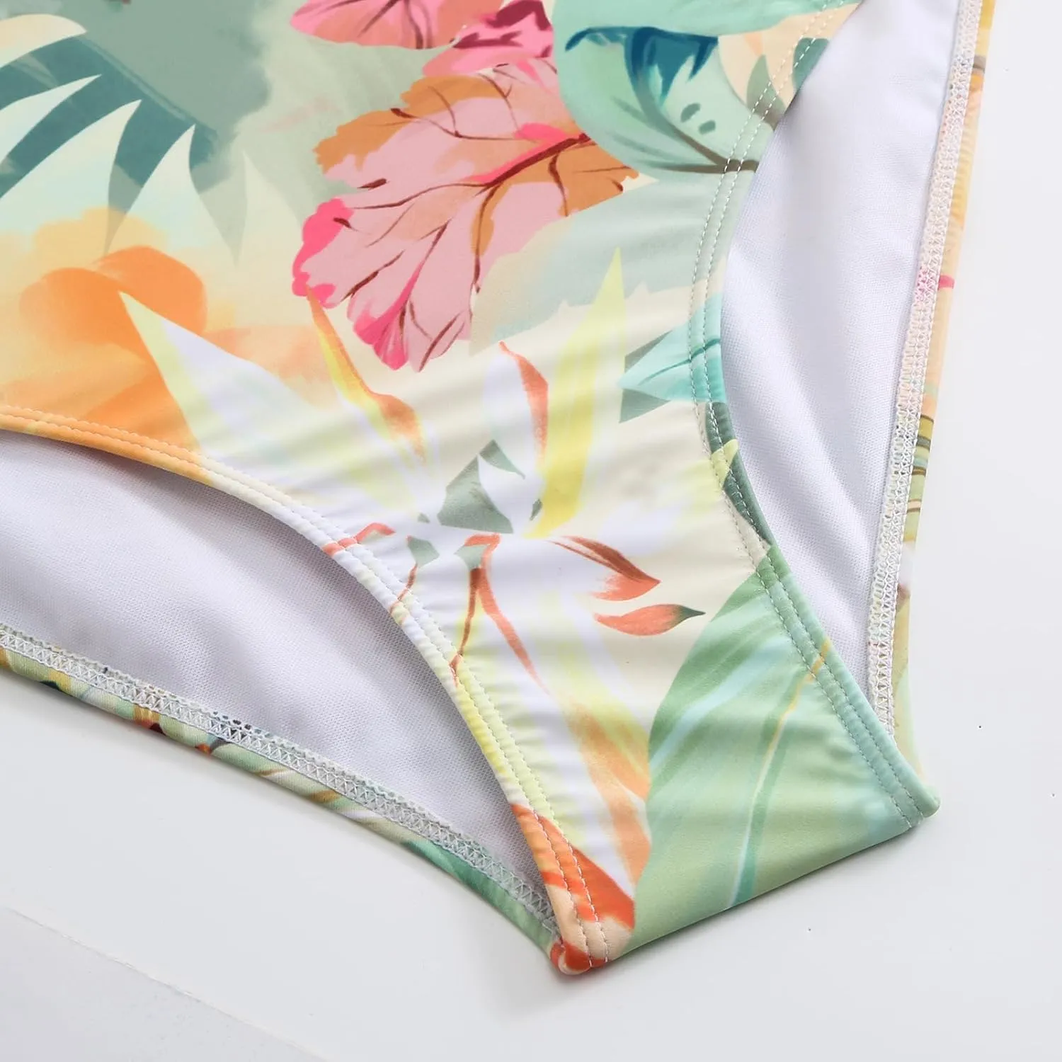Women's One-Piece Swimsuits with Beach Cover Up Retro Swimsuit for Women with Cover Up Bathing Suits for Women