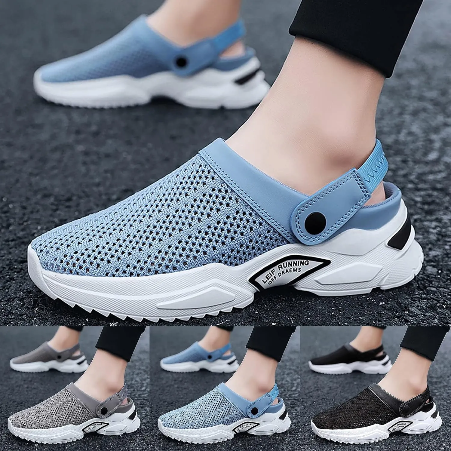 Women's Orthopedic Hollow-Out Summer Sandals Breathable Walking Boat Shoes Beach Sandals Lightweight Slippers