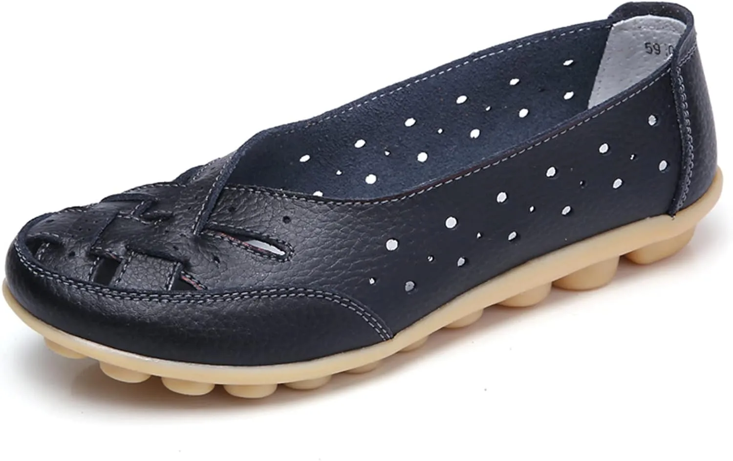 Womens Orthopedic Loafers 2025 Breathable Comfortable Hollow Soft Flats Sandals Summer Casual Slip-On Shoes