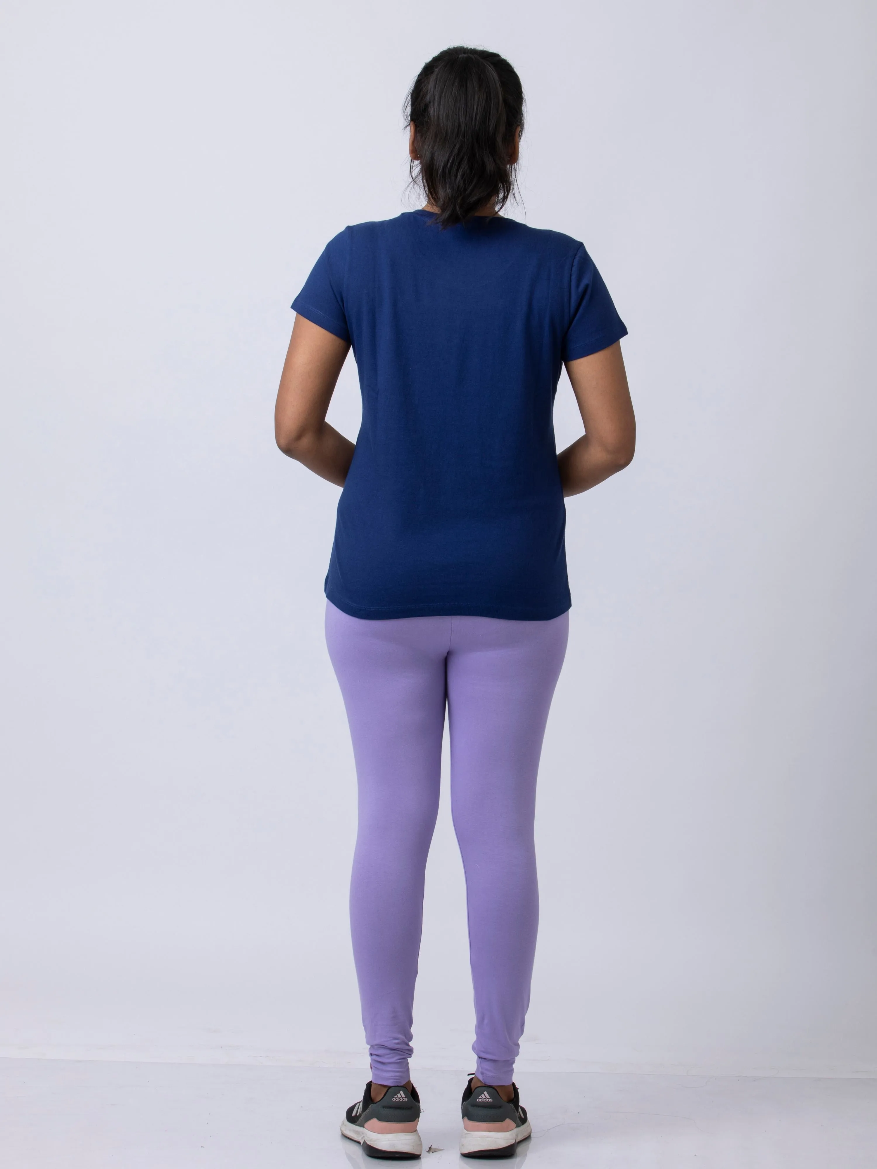 Women's premium full length Stretchy Leggings - Lavendar