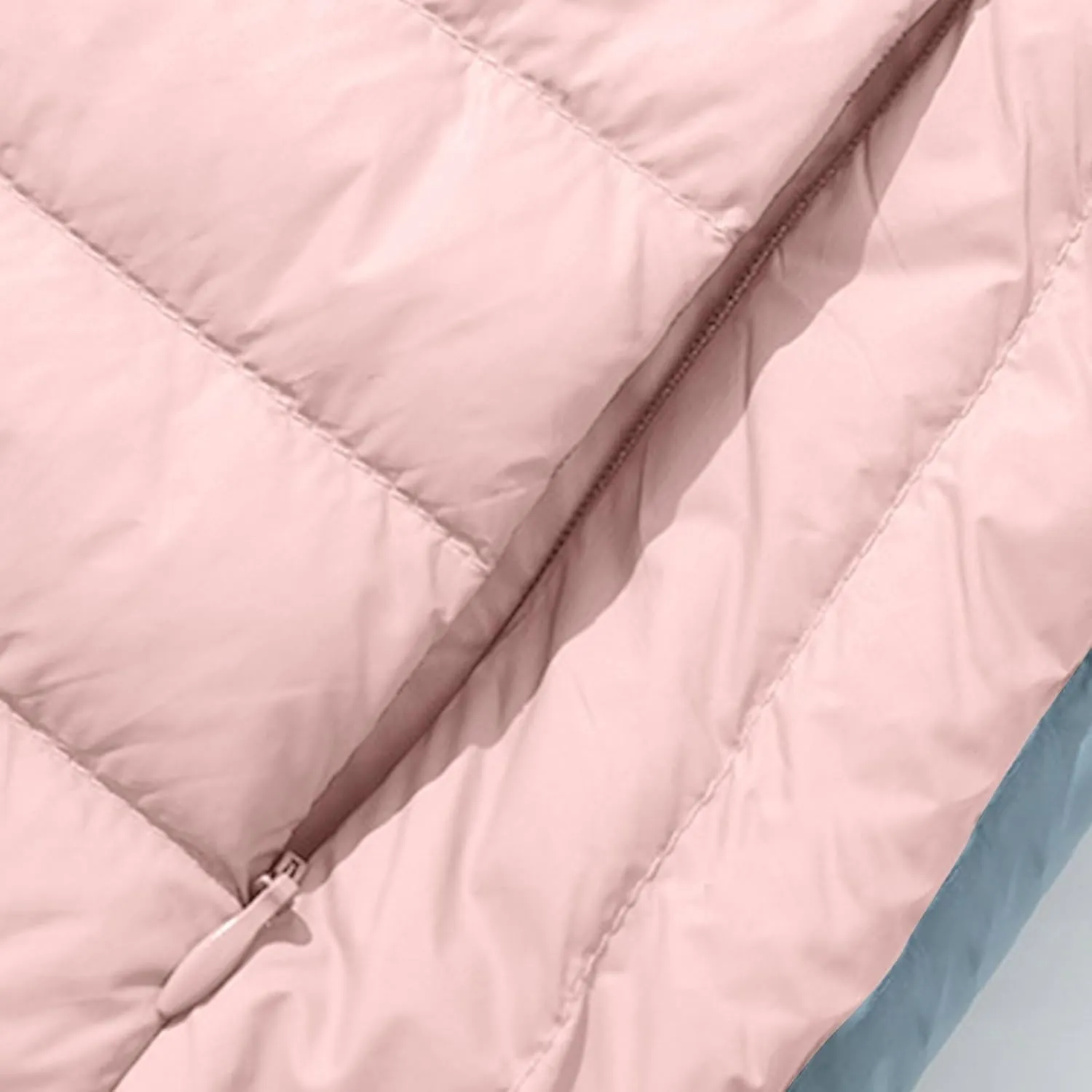 Women's Quilted Puffer Coat Packable Ultra Lightweight Duck Down Jackets Zip Up Outerwear with Removable Hood