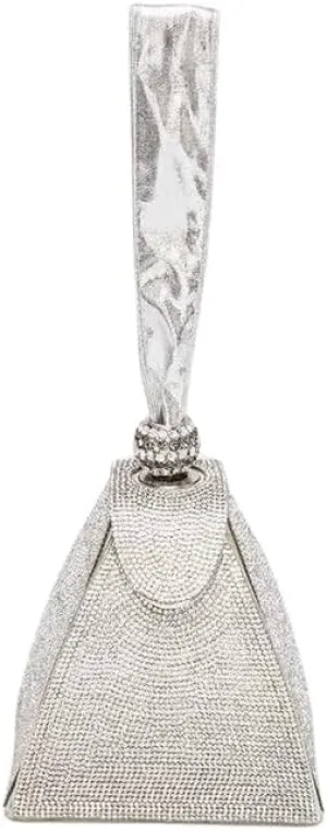 Women's Rhinestone Evening Wrist Clutch Bag Triangle Bucket Design Weddings Parties Proms banquets formal Dinner events
