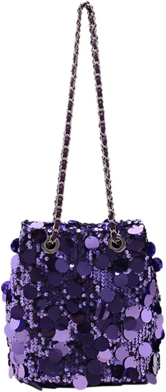 Womens Shoulder Bag Sequin Purse Crystal Clutch Evening Bag Sparkle Purse Mob Wife Aesthetic