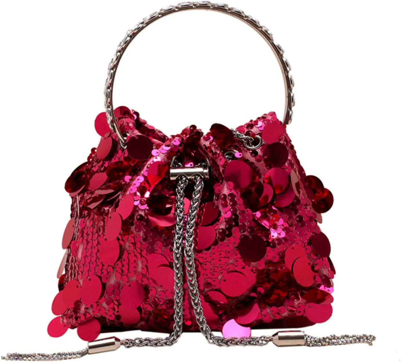 Womens Shoulder Bag Sequin Purse Sparkle Purse Crystal Clutch Evening Bag Mob Wife Aesthetic