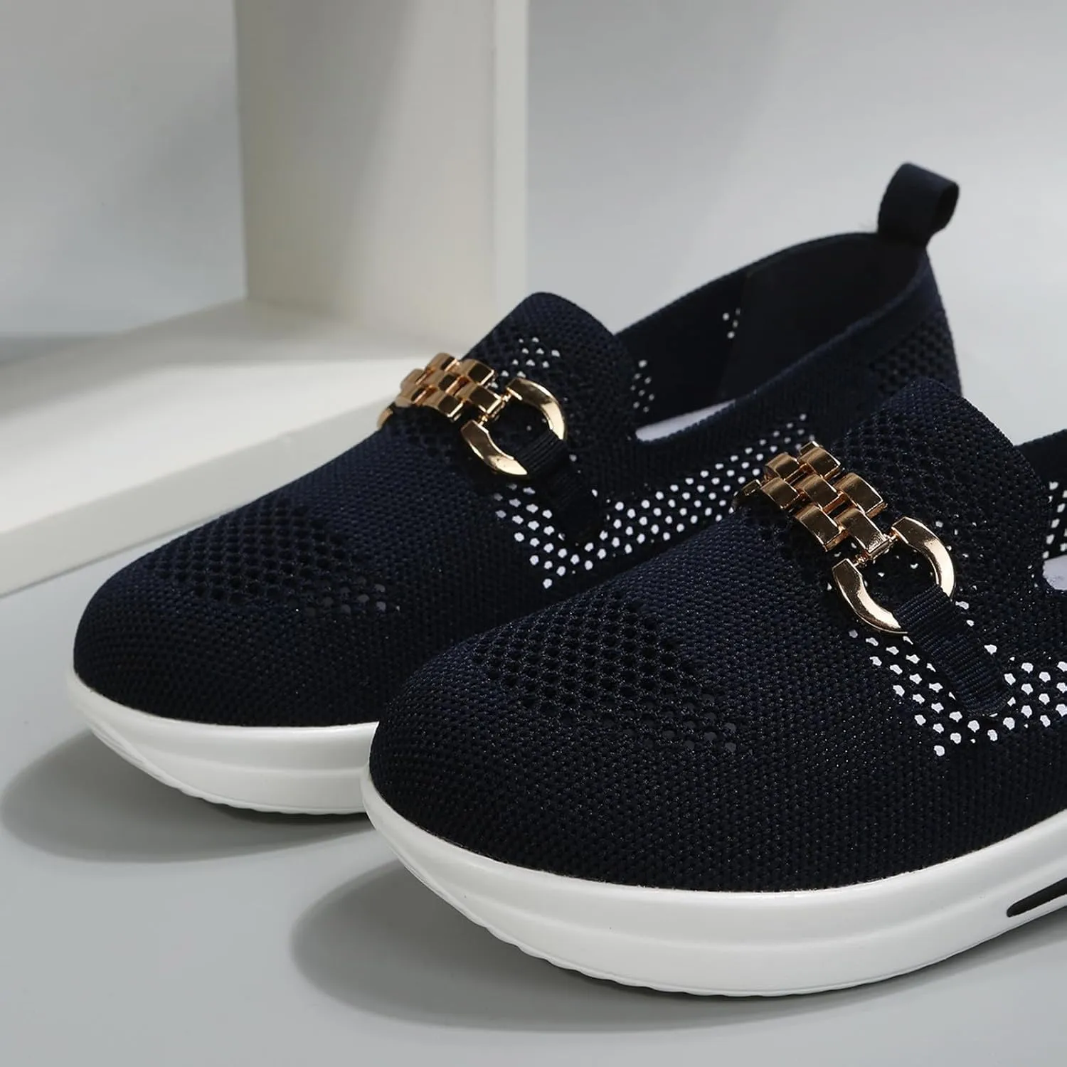 Womens Soft Sole Mesh Comfort Orthopedic Shoes 2024 New Slip on Orthopedic Walking Shoes for Women with Arch
