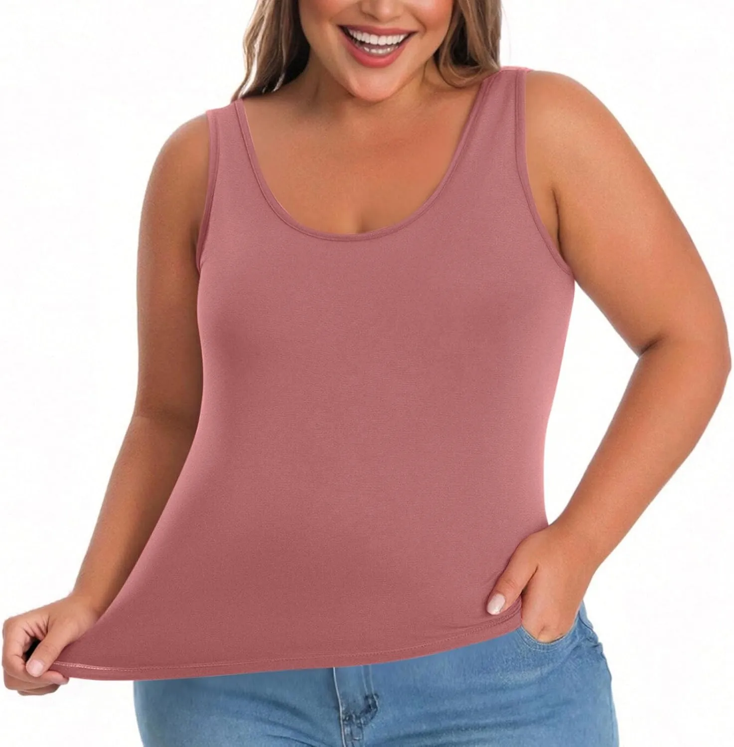 Womens Tank Tops with Built in Bra Plus Size Padded Camisole Shelf Bra Workout Yoga Shirt Casual Basic Undershirt