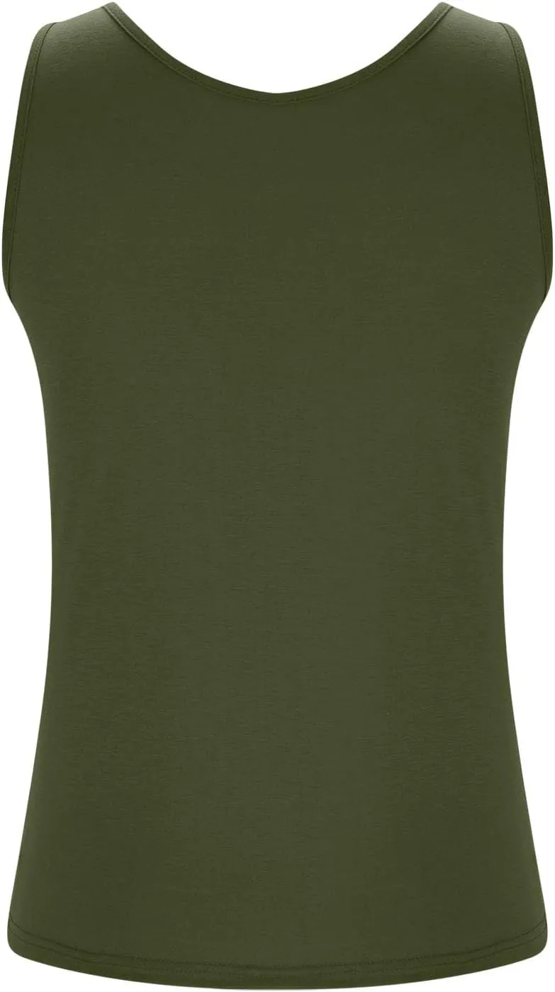Womens Tank Tops with Built in Bra Plus Size Padded Camisole Shelf Bra Workout Yoga Shirt Casual Basic Undershirt
