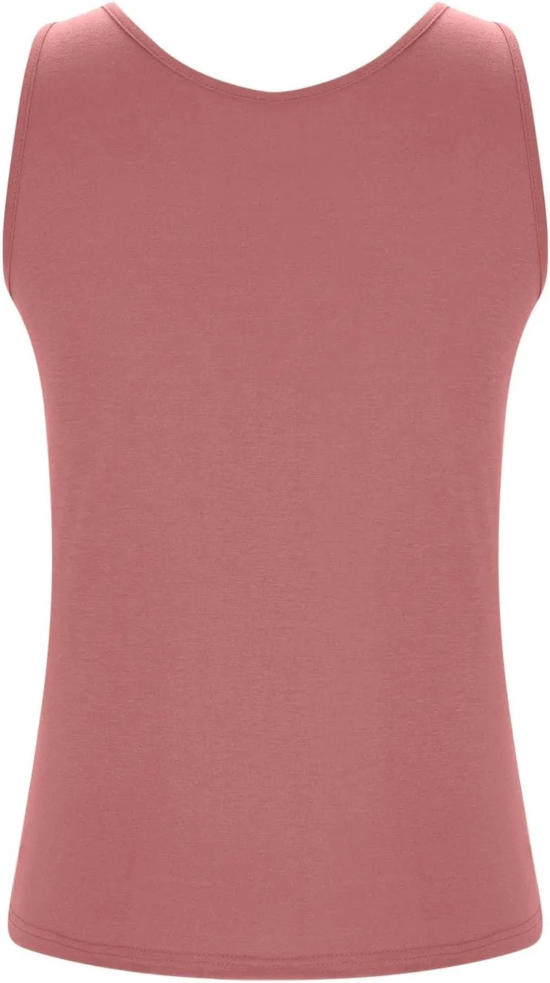 Womens Tank Tops with Built in Bra Plus Size Padded Camisole Shelf Bra Workout Yoga Shirt Casual Basic Undershirt