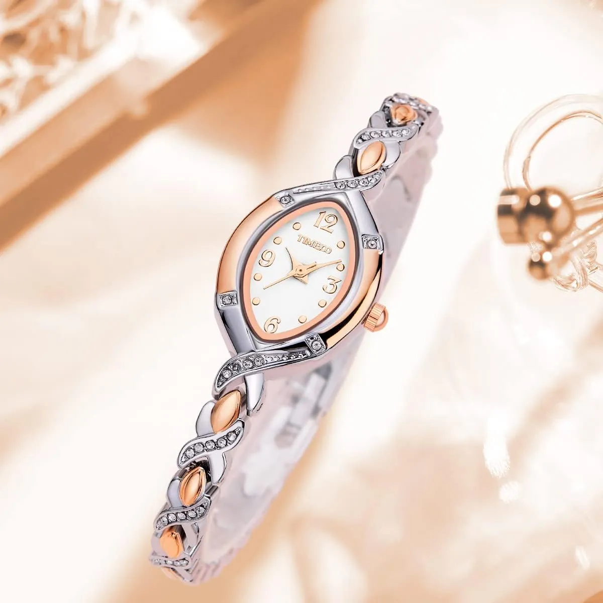 Women's Watches Bracelet Dial Ladies Fashion Dress Quartz Wrist Watch Oval Square Round Mini Women Watch Waterproof Gifts for Women