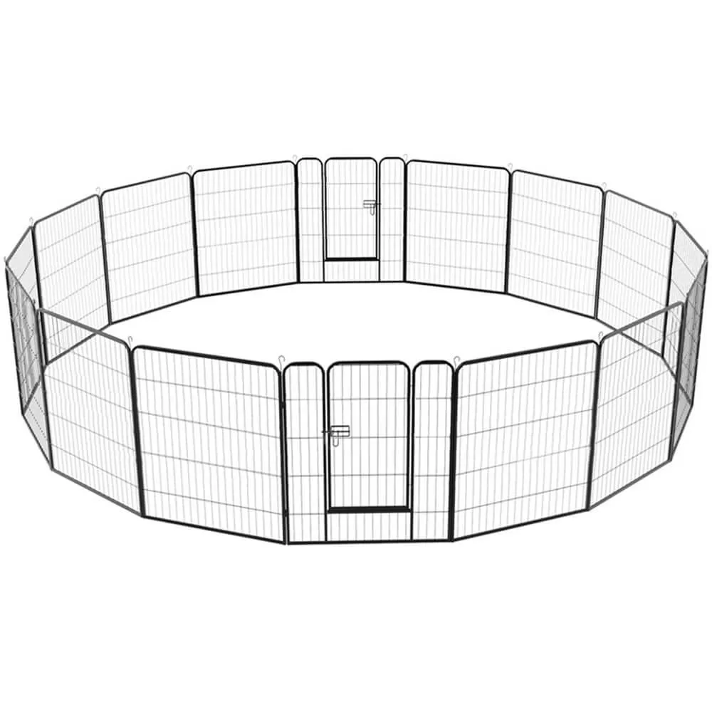 Yaheetech Dog Playpen 16 Panels 32 Inch