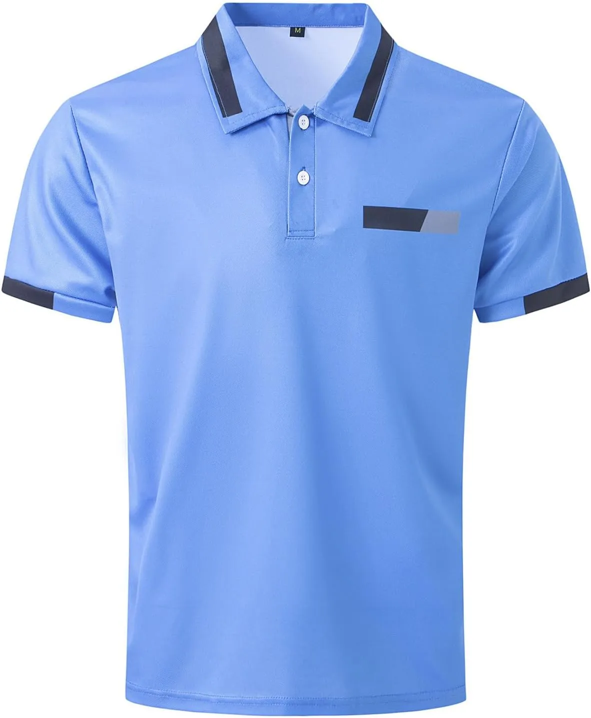 Ymosrh Men's Big and Tall Polo Shirts Golf Tennis Shirt Short Sleeve Casual Work T-Shirt Shirts for Men, M-3XL