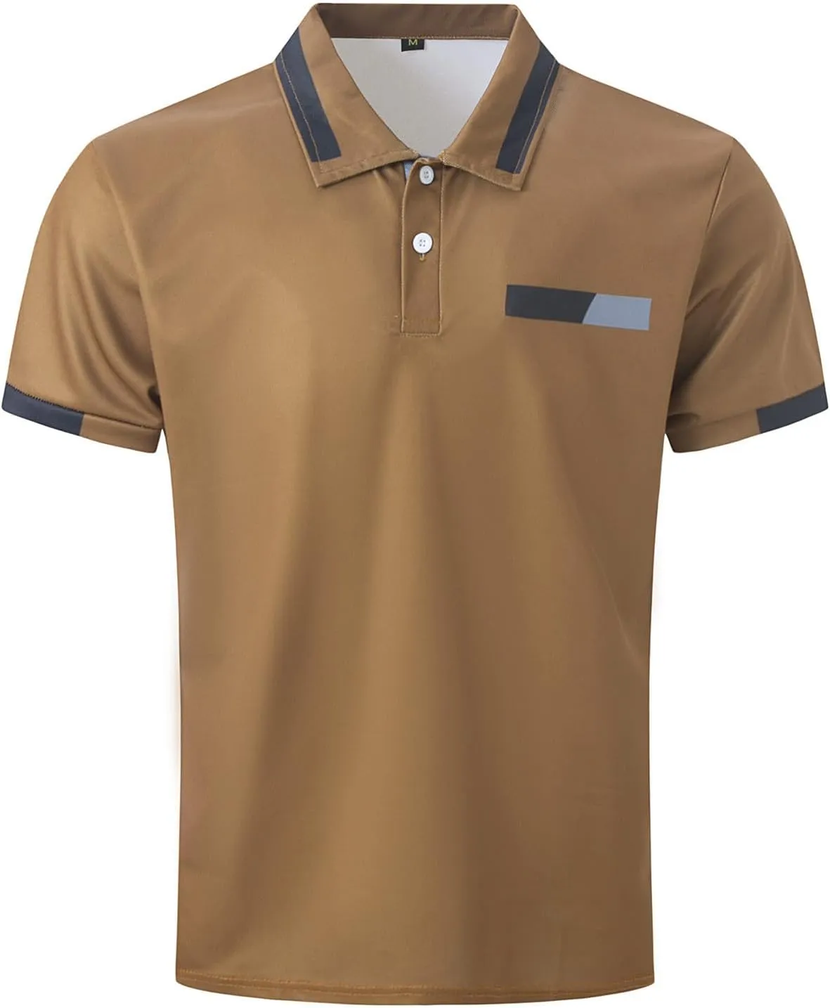 Ymosrh Men's Big and Tall Polo Shirts Golf Tennis Shirt Short Sleeve Casual Work T-Shirt Shirts for Men, M-3XL