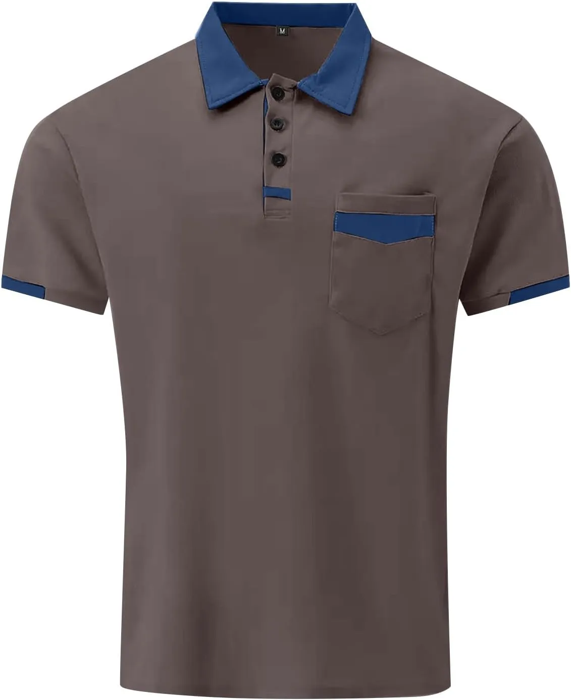 Ymosrh Men's Big and Tall Polo Shirts Golf Tennis Shirt Short Sleeve Casual Work T-Shirt Shirts for Men, M-3XL