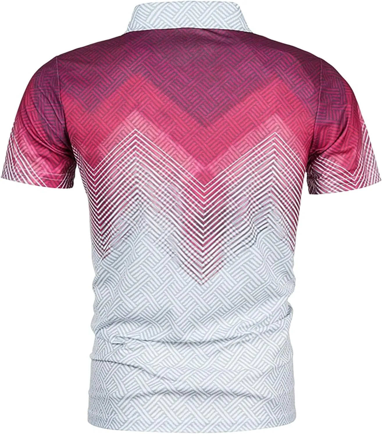 Ymosrh Men's Polo Shirts Short Sleeve Graphic Golf Shirts Casual Button Down T Shirt Business Casual Shirts, M-5XL