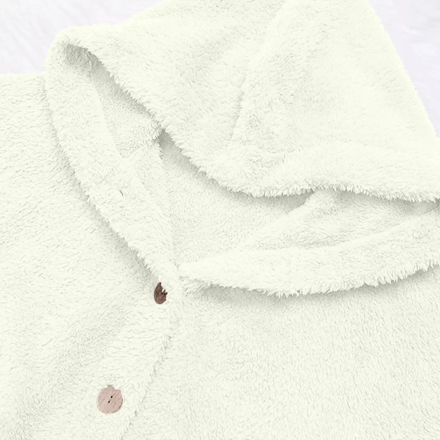 YRAETENM Womens Fuzzy Fleece Sherpa Hoodies Oversized Warm Winter Coats Soft Button down Long Jackets Cardigan with Pockets
