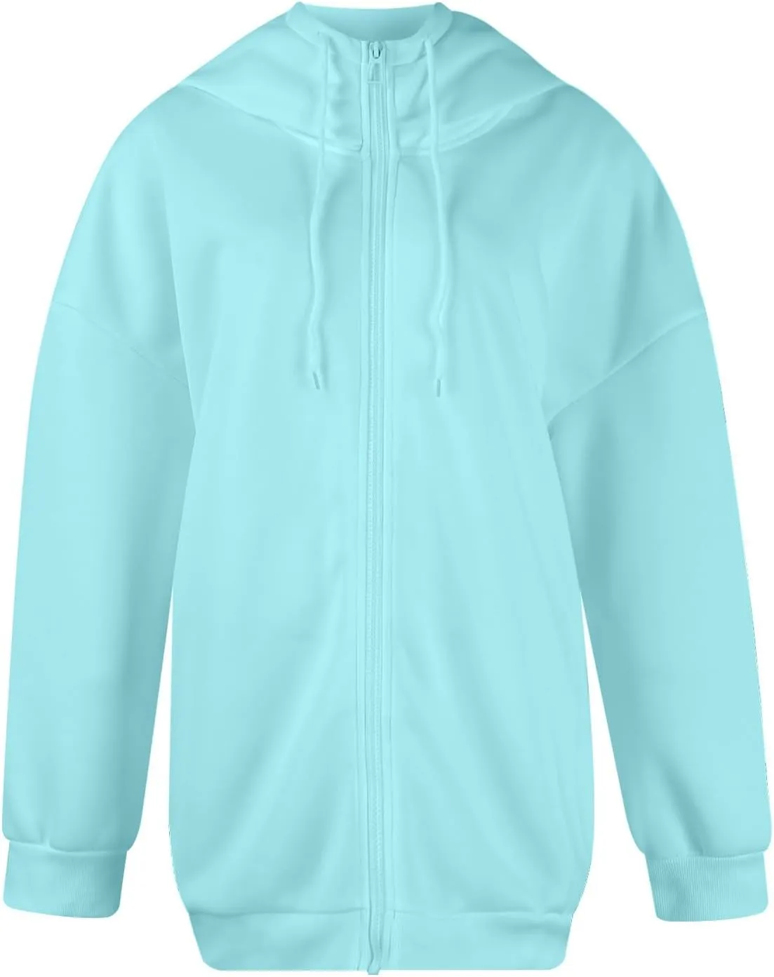 Zip Up Hoodie Women Fashion Tunic Hoodies Winter Fleece Pullover Hoodies 2024 Fall Long Jackets with Pockets